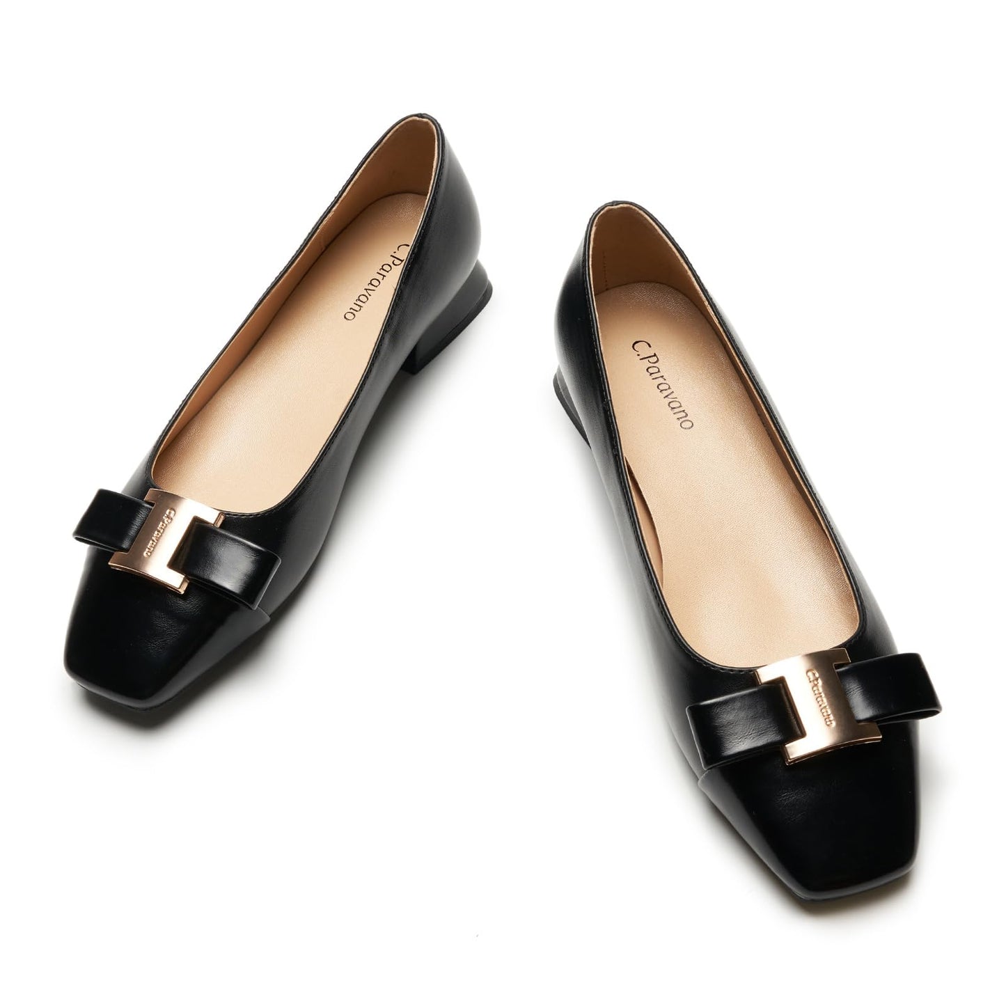 C.Paravano Flats Women | Womens Dress Shoes | Ballet Shoes for Women | Square Toe | Casual Shoes