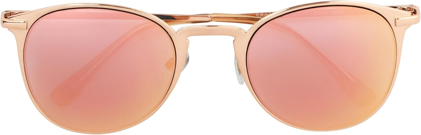 Foster Grant Womens Elsie Sunglasses, Rose Gold, 56mm US